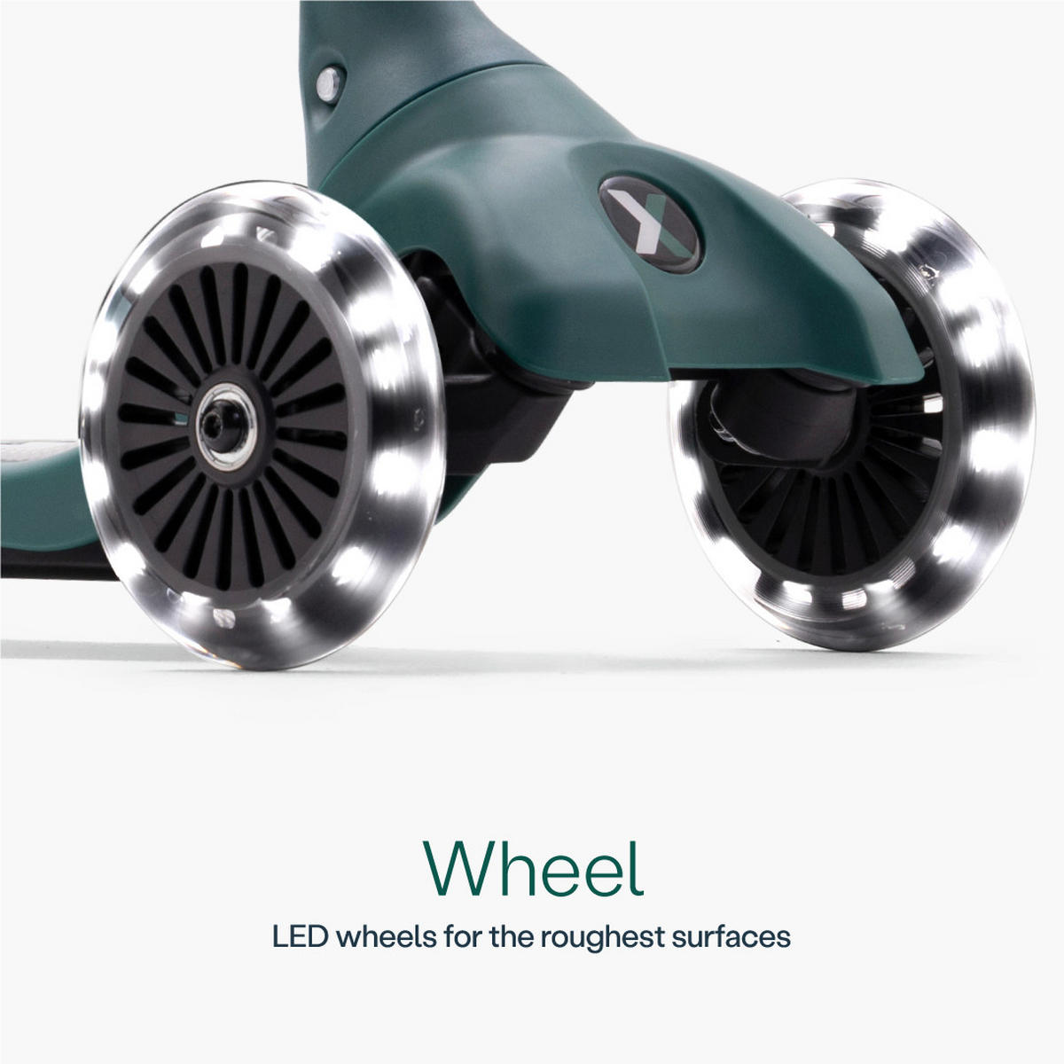 KINDERSCOOTER Xtend Mini+  - Dunkelgrün, Basics, Metall (24/90,5/66cm)