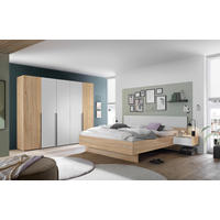 SCHLAFZIMMER Weiß, Eichefarben  - Eichefarben/Weiß, KONVENTIONELL, Holzwerkstoff (180/200cm) - Boxxx
