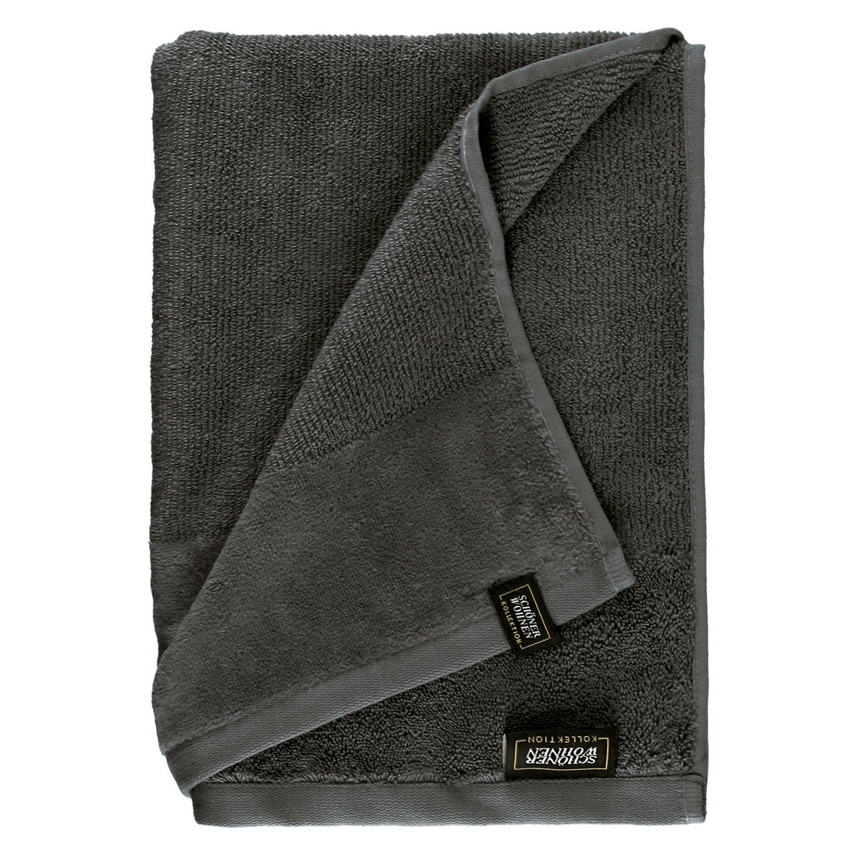 SAUNOVÁ OSUŠKA, 80/180 cm, antracitová - antracitová, Basics, textil (80/180cm) - Schöner Wohnen