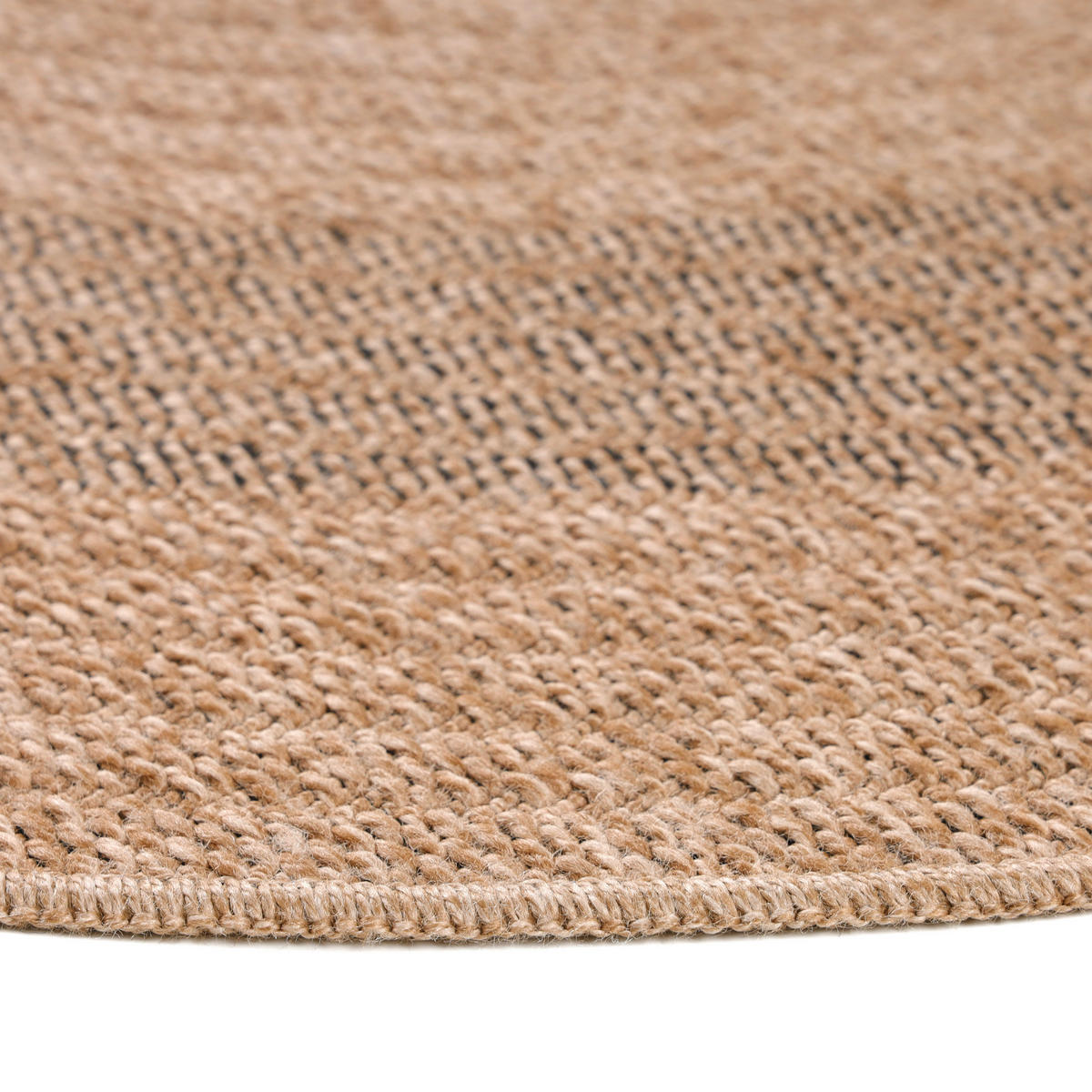 OUTDOORTEPPICH 80/80 cm Comilla Schwarz, Beige  - Beige/Schwarz, Basics, Textil (80/80cm) - Novel