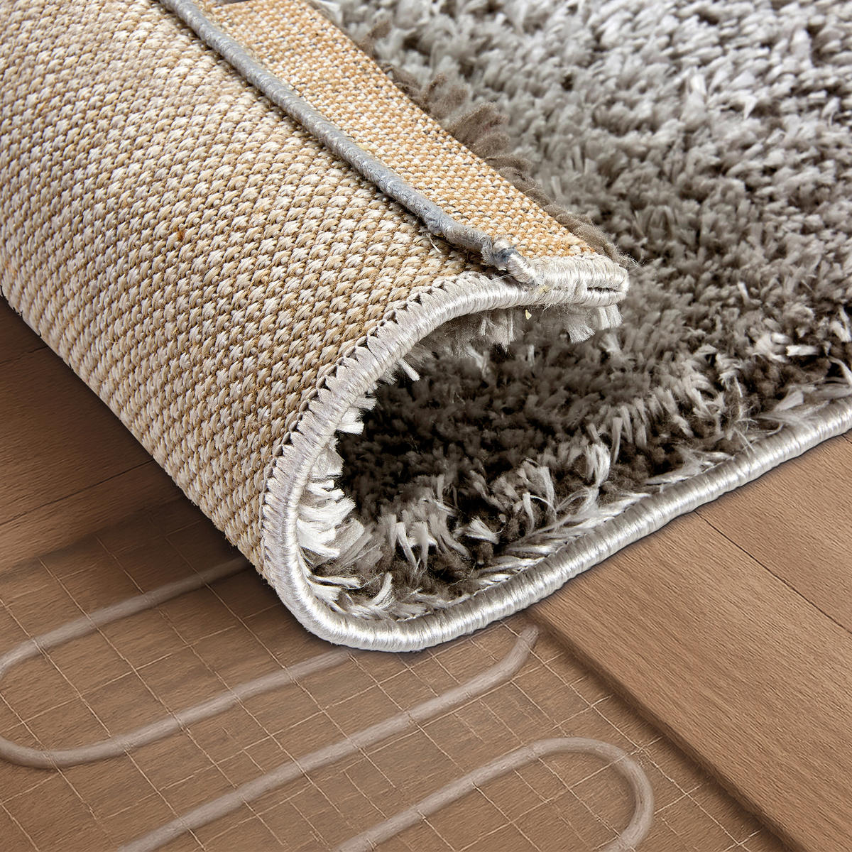 WEBTEPPICH 160/230 cm Paulie Silberfarben rechteckig  - Silberfarben, Basics, Textil (160/230cm) - Astra