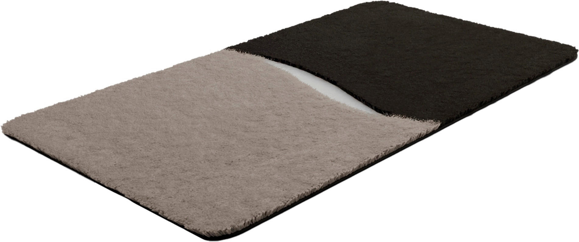 BADTEPPICH Taupe 70/120 cm  - Taupe, Basics, Kunststoff/Textil (70/120cm) - Grund