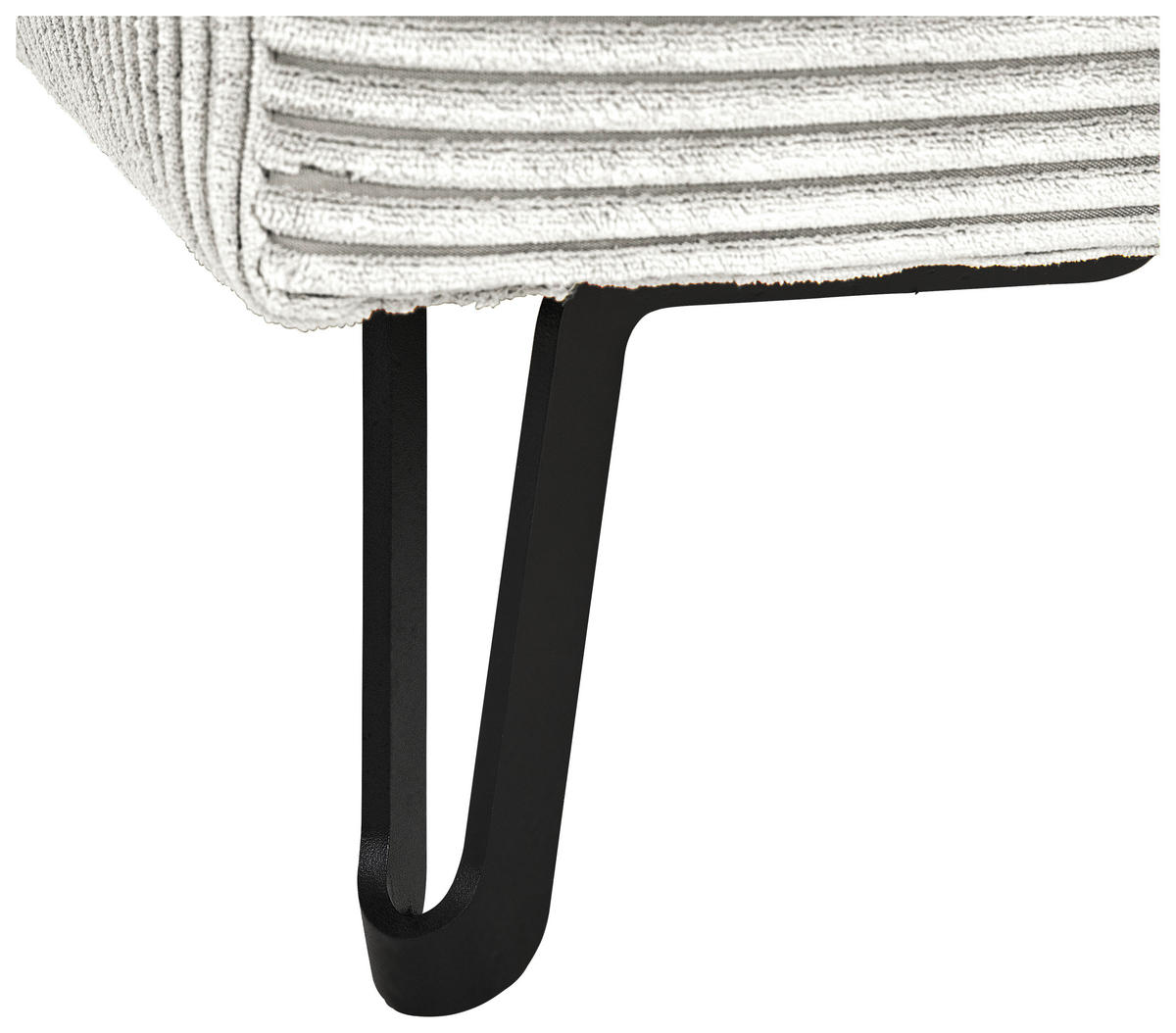 UGAONA GARNITURA prirodna boja  - prirodna boja/crna, Konvencionalno, tekstil/metal (250/185cm) - Carryhome