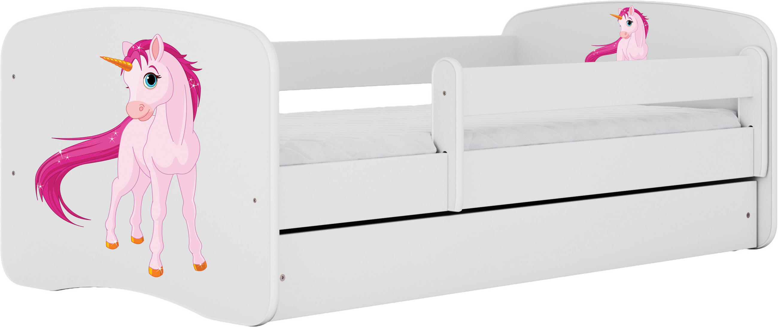 KINDER-/JUNIORBETT - Birkefarben/Weiß, MODERN, Holz/Holzwerkstoff (80/160cm) - MID.YOU