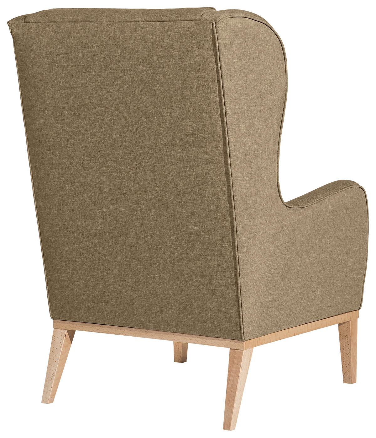 OHRENSESSEL in Flachgewebe Sandfarben  - Sandfarben/Naturfarben, Konventionell, Holz/Textil (66/104/78cm) - Max Winzer