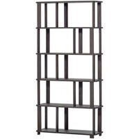 REGAL Eiche Dunkelbraun  - Dunkelbraun, Design, Holz (90/186/30cm) - Livetastic