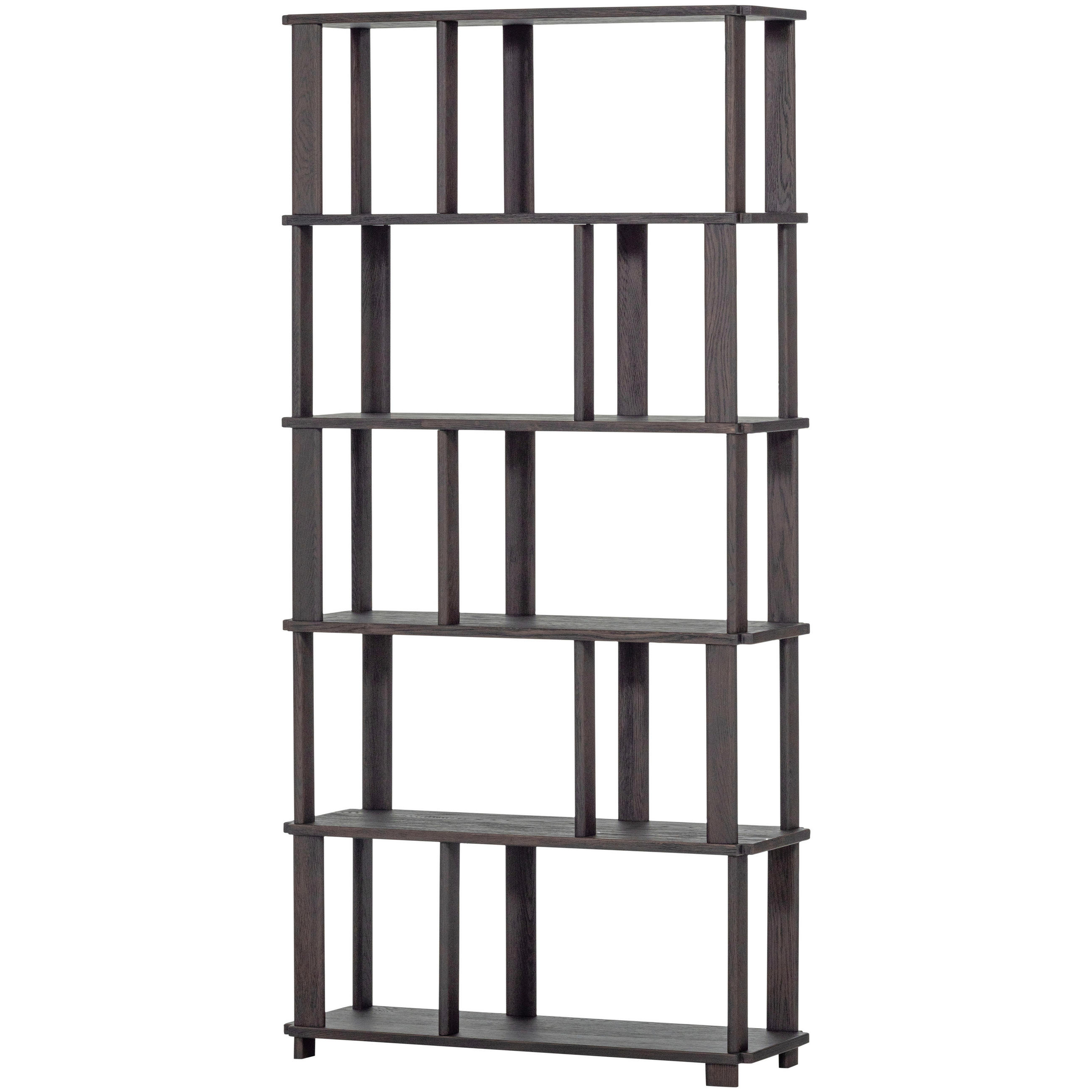 Livetastic Regal Riss Dunkelbraun 90x186x30 cm