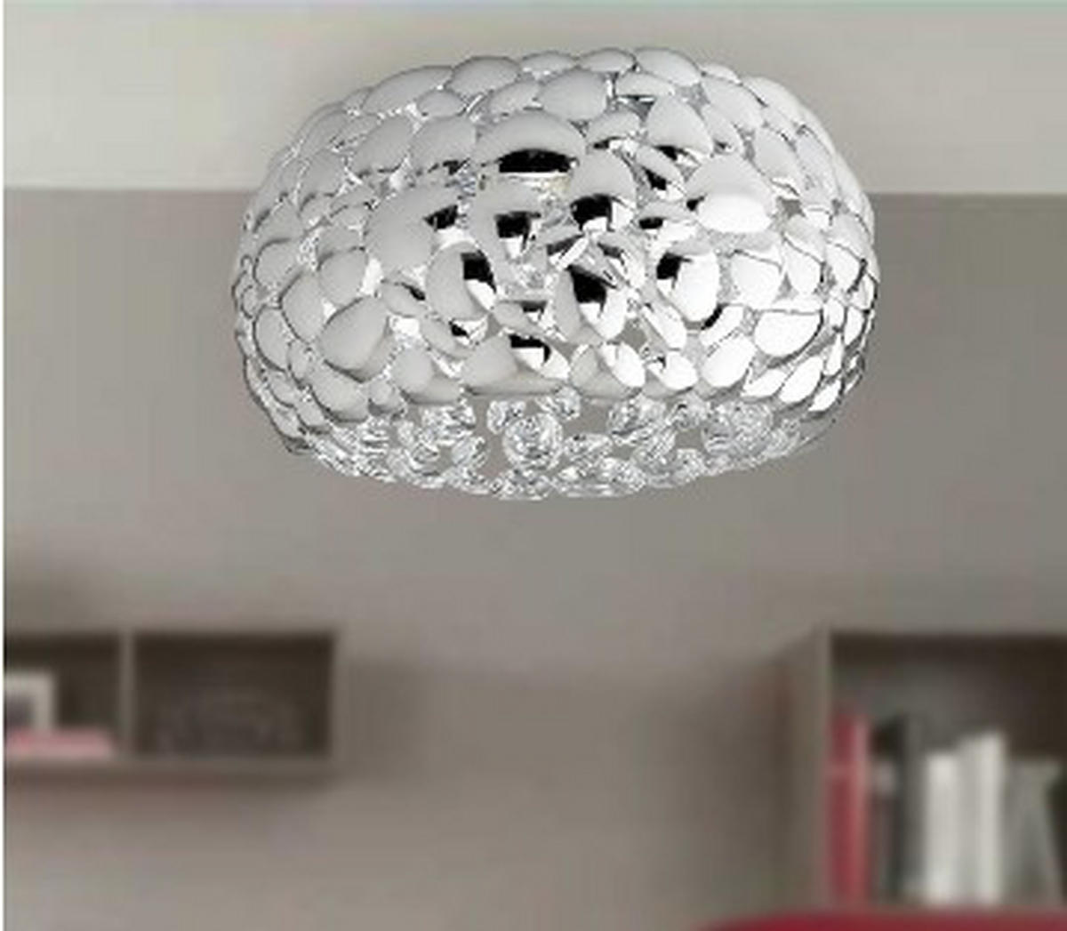 DECKENLEUCHTE Luce Ambiente e Design 35/25/16 cm   - Chromfarben, LIFESTYLE, Metall (35/25/16cm)