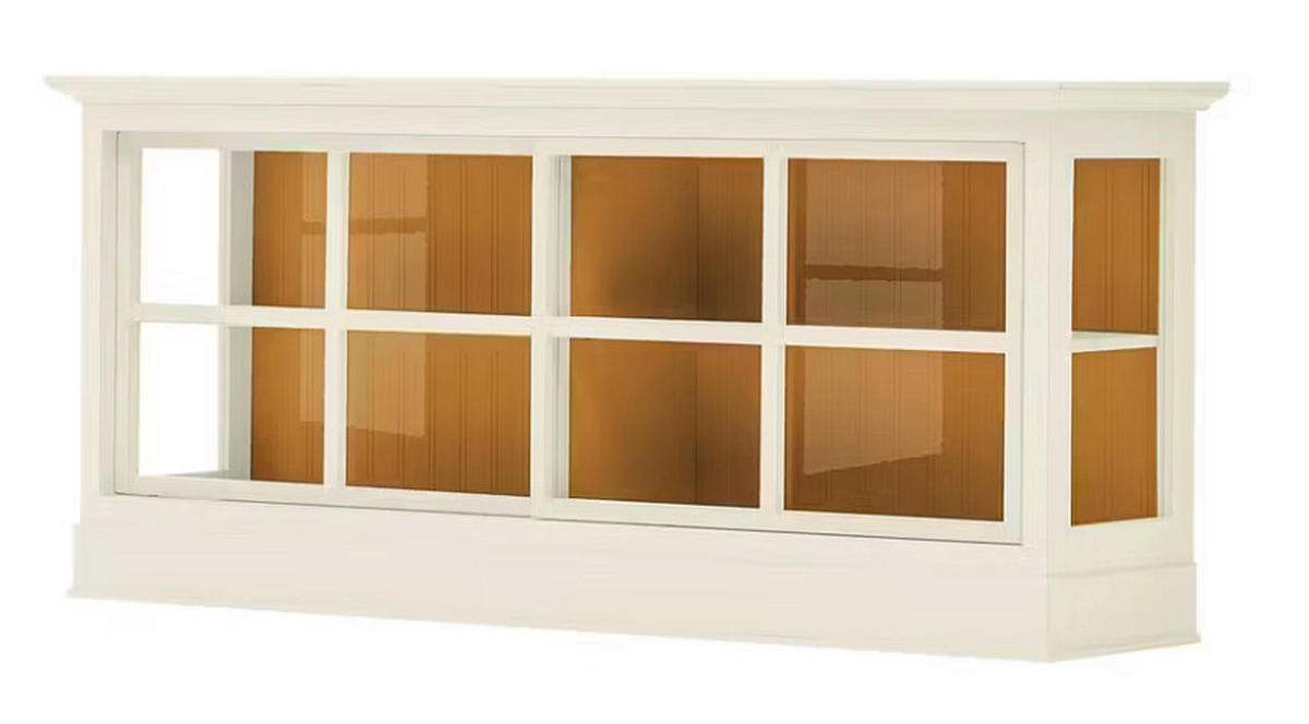 SIDEBOARD UrbanClass  in 190,5/82/49 cm  - Weiß/Honig, LIFESTYLE, Glas/Holz (190,5/82/49cm) - Livetastic