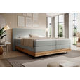 BOXSPRINGBETT 180/200 cm  in Grau  - Schwarz/Grau, Natur, Holz/Textil (180/200cm) - Valnatura