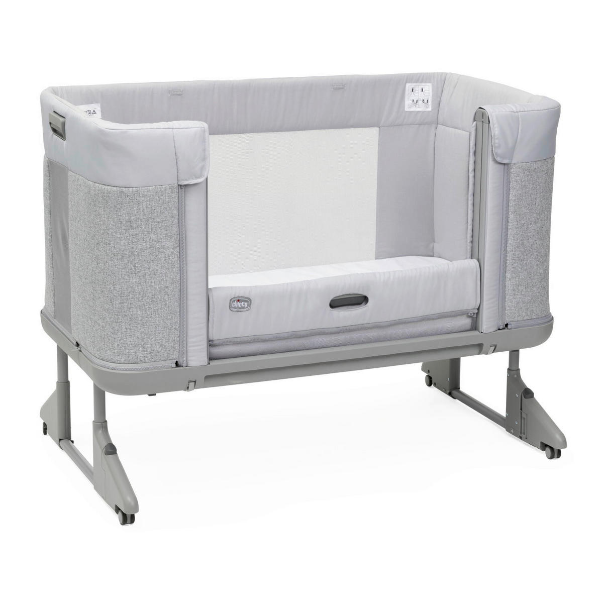 BEISTELLBETT NEXT2ME FOREVER  - Hellgrau, Basics (121/91,1/73,8cm) - Chicco