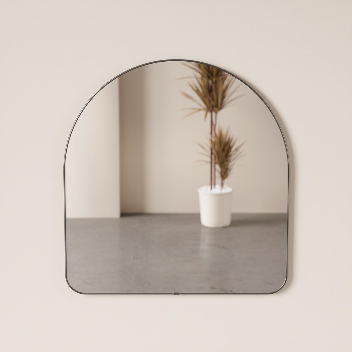 WANDSPIEGEL 87/92/3 cm    in  - Titanfarben/Goldfarben, Basics, Glas/Metall (87/92/3cm) - Umbra
