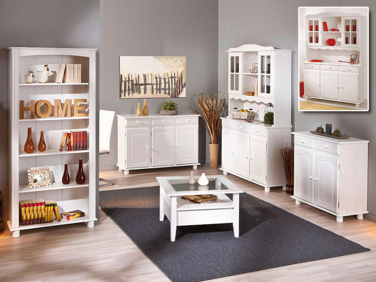 BIFE 130/198/43 cm   - bijela, Lifestyle, drvo (130/198/43cm) - MID.YOU