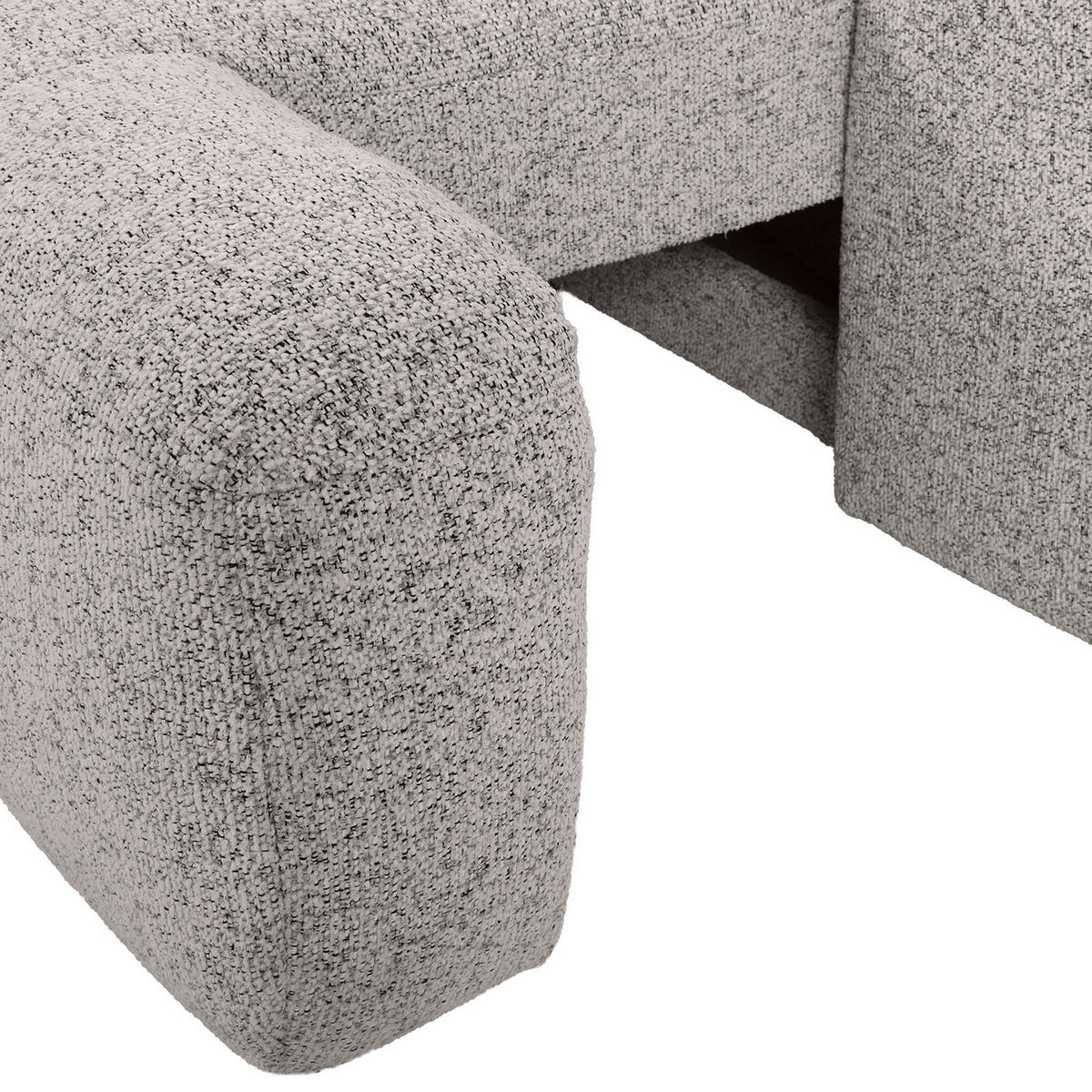 Ecksofa mit Funktion Grau Flachgewebe Zierkissen, Rückenkissen, Bettkasten, Schlaffunktion, Rücken echt, Liegefläche im Originalstoff  - Schwarz/Grau, KONVENTIONELL, Kunststoff/Textil (190/277cm) - Carryhome