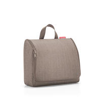KULTURBEUTEL Toiletbag XL herringbone mokka  - Mokka, Basics, Textil (28/23/10cm) - Reisenthel