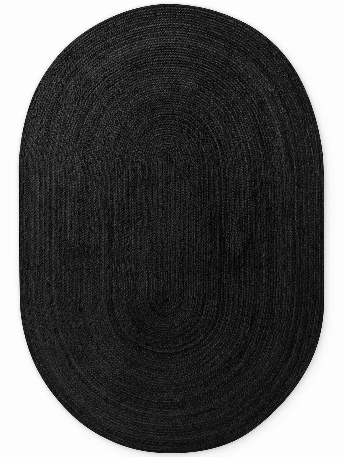 JUTETEPPICH 160/230 cm Jute Braided Schwarz  - Schwarz, Basics, Textil (160/230cm) - Hanse Home