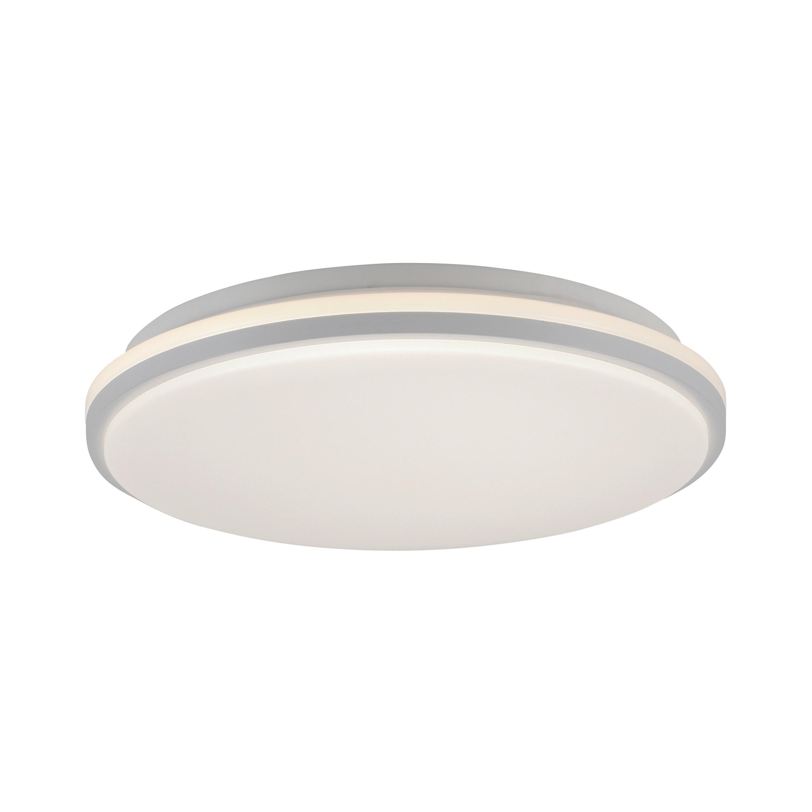 LED-DECKENLEUCHTE 34,5/8/34,5 cm   - Weiß, Basics, Kunststoff/Metall (34,5/8/34,5cm)