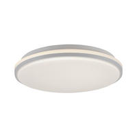LED-DECKENLEUCHTE 34,5/8/34,5 cm   - Weiß, Basics, Kunststoff/Metall (34,5/8/34,5cm)
