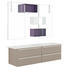 BADEZIMMER - Violett/Weiß, Design, Glas/Holz (170cm) - Dieter Knoll BADEZIMMER - Violett/Weiß, Design, Glas/Holz (170cm) - Dieter Knoll