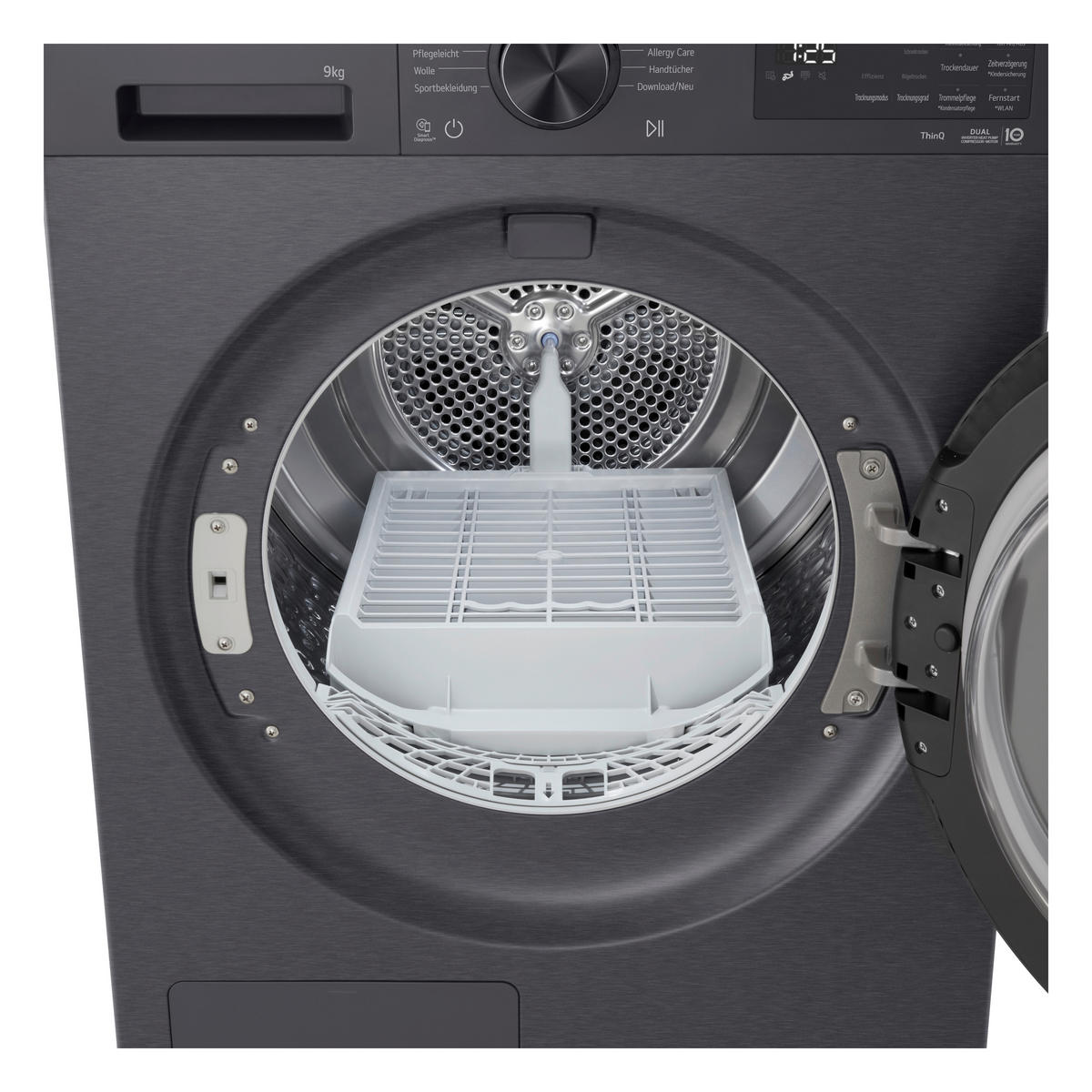 WÄRMEPUMPENTROCKNER RT90X7B  - Schwarz, Basics, Metall (60/85/66cm) - LG