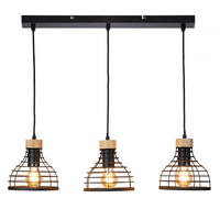 LUSTER    15/70/150 cm    - braon/crna, Trendi, drvo/metal (15/70/150cm)