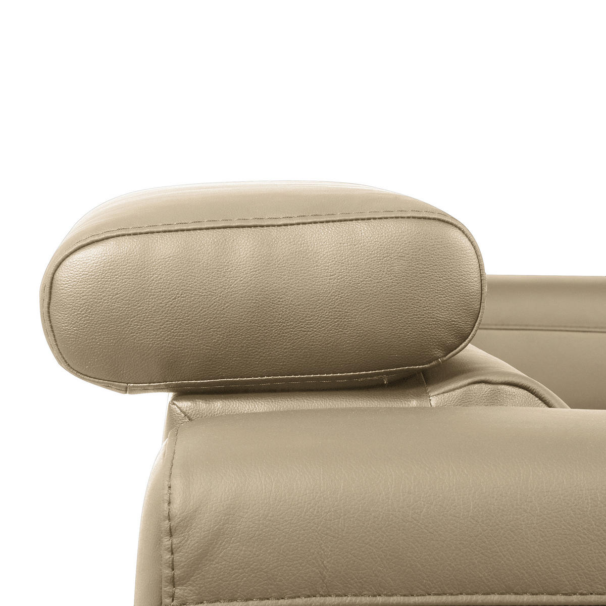 ECKSOFA Hellgrau Echtleder Lederlook  - Hellgrau/Schwarz, Design, Leder/Textil (173/247cm) - Livetastic