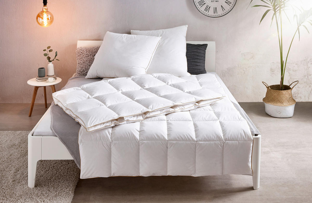 DAUNENDECKE  Golden Fame  200/200 cm   - Weiß, Basics, Textil (200/200cm) - Centa-Star