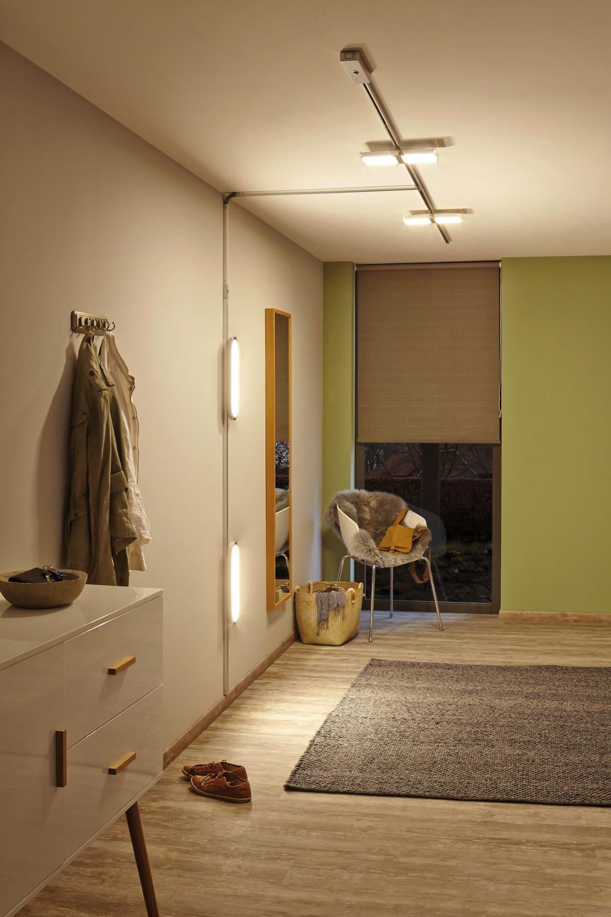 URAIL SCHIENENS.-PANEELE - Chromfarben, Design, Kunststoff (38/3,5/11cm) - Paulmann