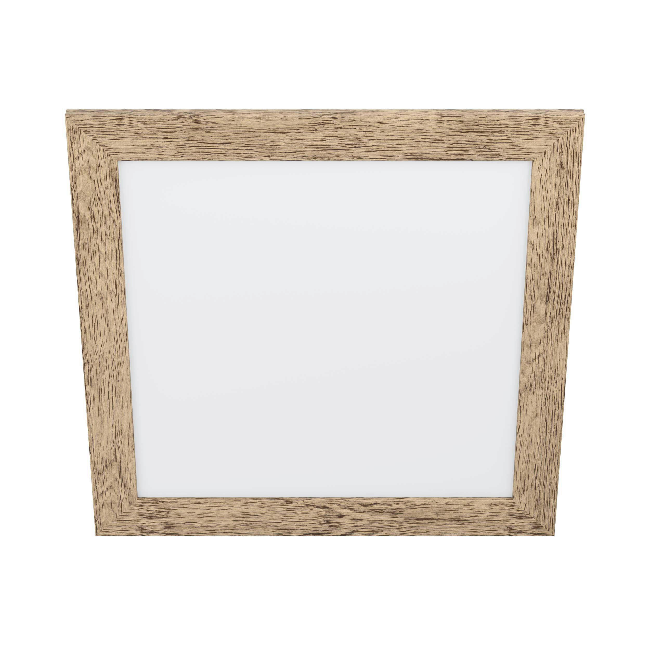 LED-PANEEL 50/50/5,5 cm  - Hellbraun/Weiß, Natur, Holz/Kunststoff (50/50/5,5cm) - Eglo
