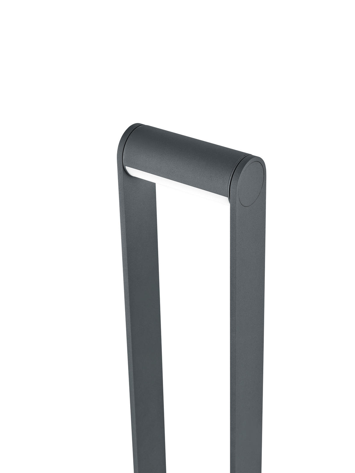 AUSSENSTEHLEUCHTE Luz44 16/6/75 cm  - Graphitfarben, Design, Kunststoff/Metall (16/6/75cm) - Helestra