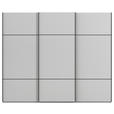 SCHWEBETÜRENSCHRANK 242/223/68 cm 3-türig Grau  - Schwarz/Grau, KONVENTIONELL, Holzwerkstoff/Metall (242/223/68cm) - Novel
