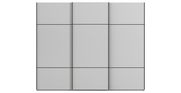 SCHWEBETÜRENSCHRANK 242/223/68 cm 3-türig Grau - Schwarz/Grau, KONVENTIONELL, Holzwerkstoff/Metall (242/223/68cm) - Novel