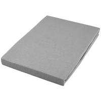 SPANNLEINTUCH Jersey  - Graphitfarben, Basics, Textil (90-100/190-200cm) - Novel