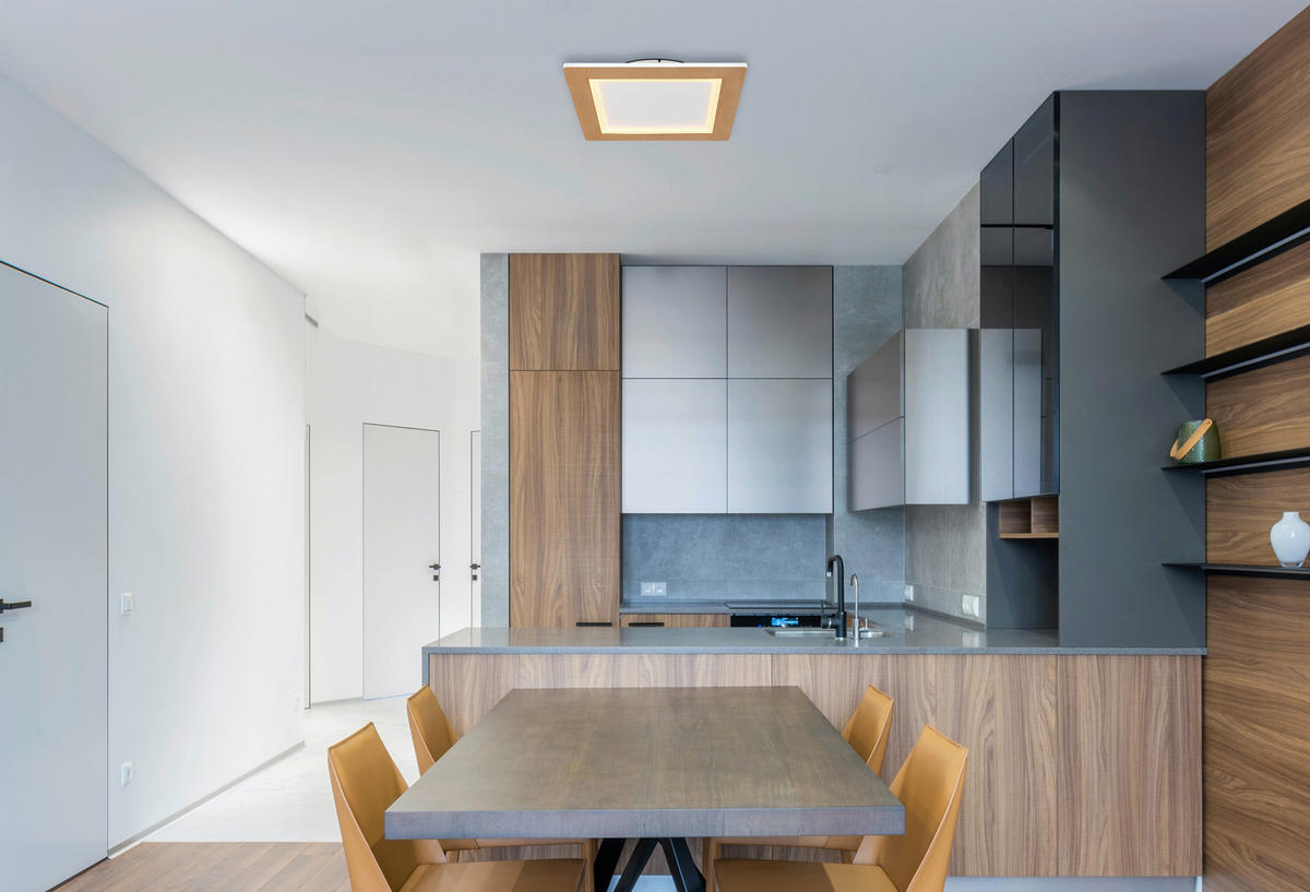 LED-DECKENLEUCHTE 40/40/5 cm   - Opal/Weiß, Basics, Kunststoff/Metall (40/40/5cm) - Globo