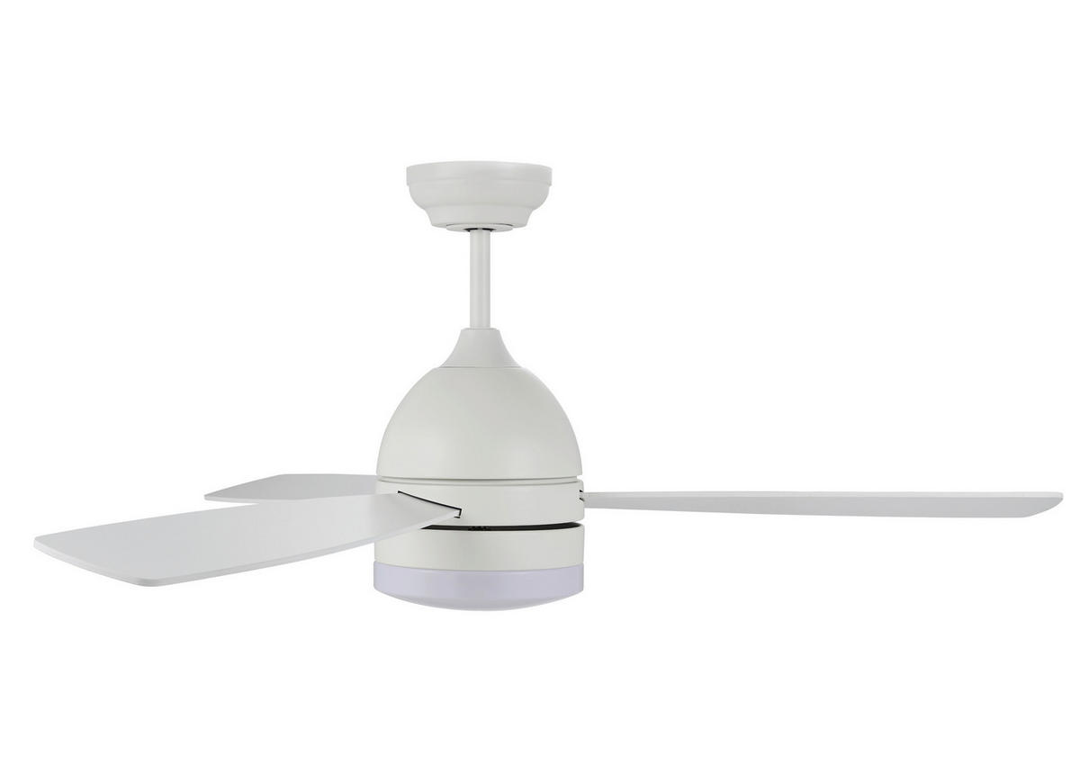 DECKENVENTILATOR 18 W     - Weiss, Basics, Holzwerkstoff/Metall (122/33,5/122cm)