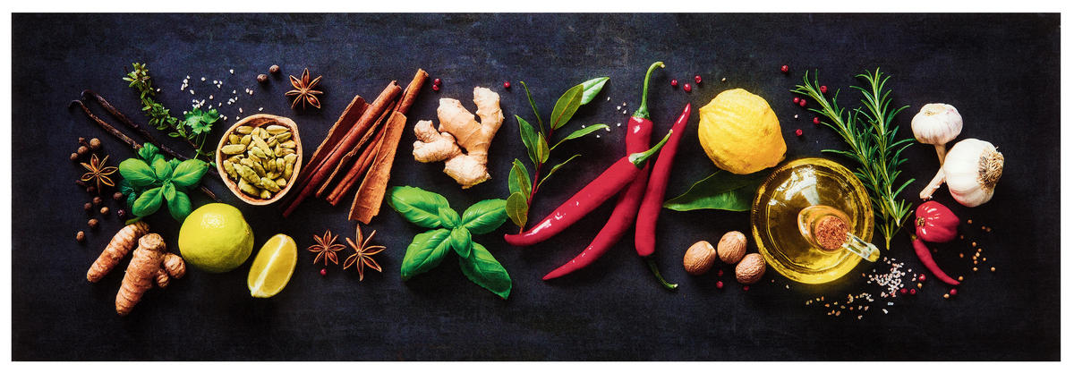 GLASBILD Essen & Trinken  - Multicolor, KONVENTIONELL, Glas (98/33/1,40cm) - Euroart