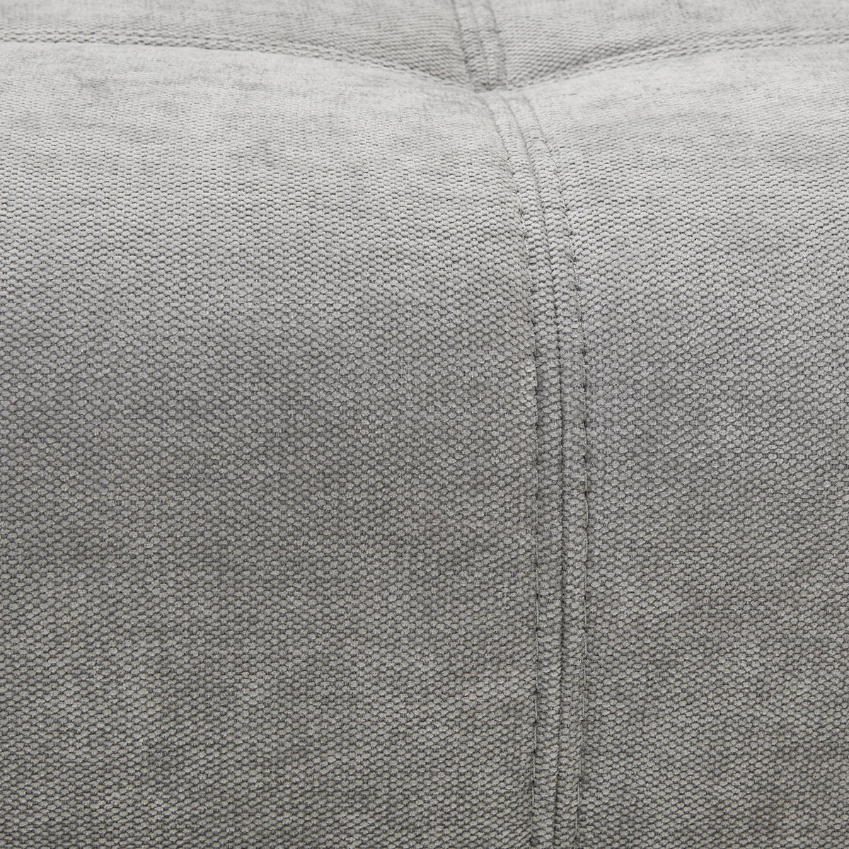 BIGSOFA Chenille Hellgrau  - Dunkelbraun/Hellgrau, KONVENTIONELL, Kunststoff/Textil (250/100/90cm) - Carryhome