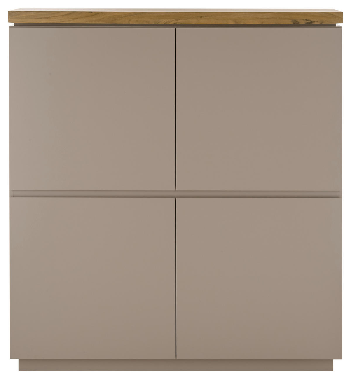 HIGHBOARD Palamos  in 113/123/40 cm  - Naturfarben/Grau, Basics, Holz/Holzwerkstoff (113/123/40cm)