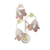 WANDLEUCHTE 30/25/50 cm   - Weiß, ROMANTIK / LANDHAUS, Glas/Metall (30/25/50cm)