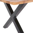 ESSTISCH in Holz 180/90/76 cm  - Schwarz/Braun, LIFESTYLE, Holz/Metall (180/90/76cm) - Landscape