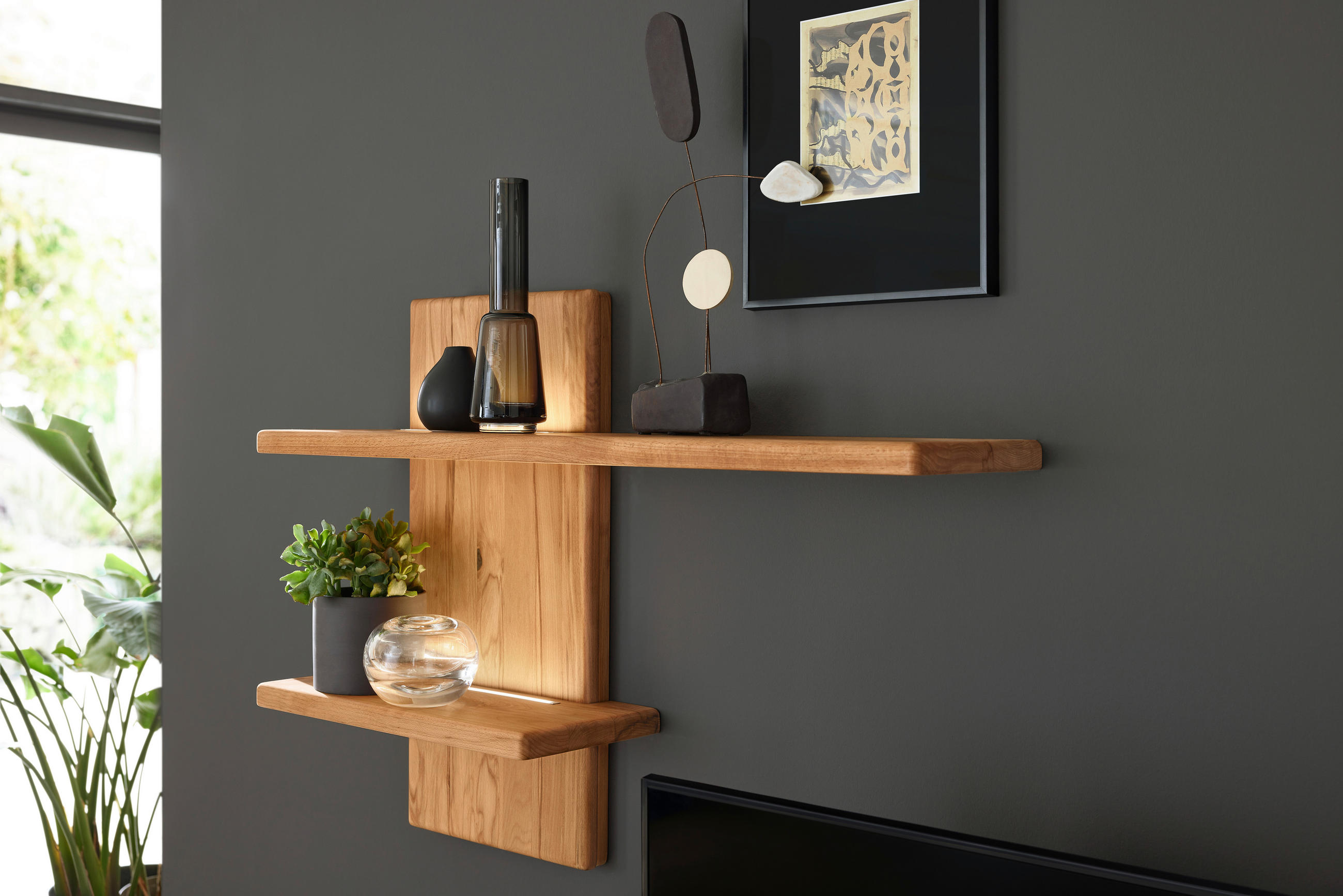 WANDBOARD  100/69,4/22 cm  - Buchefarben, Natur, Holz (100/69,4/22cm) - Valdera