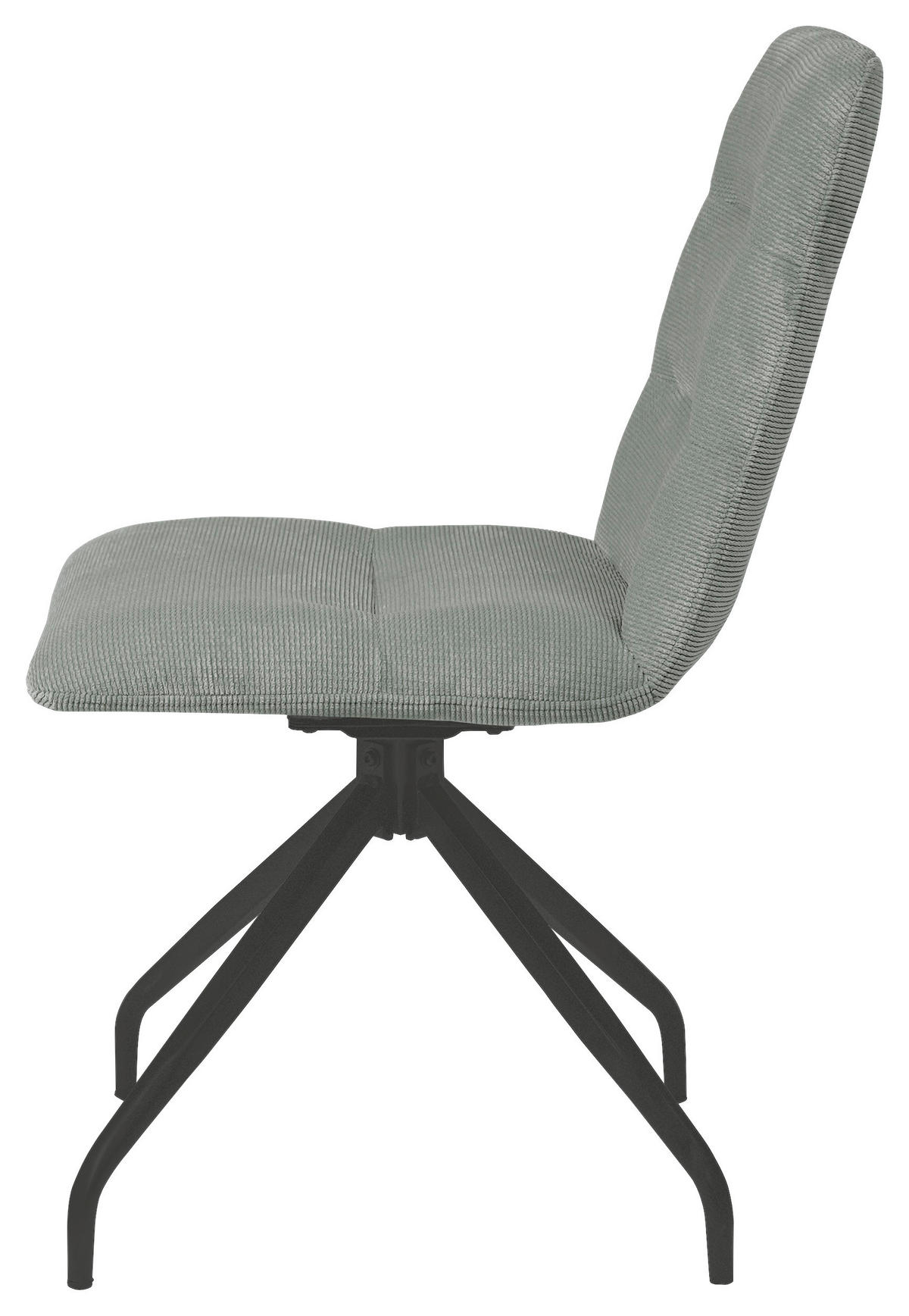 STUHL Webstoff Grau  - Schwarz/Grau, Design, Textil/Metall (50/90/63cm) - Carryhome