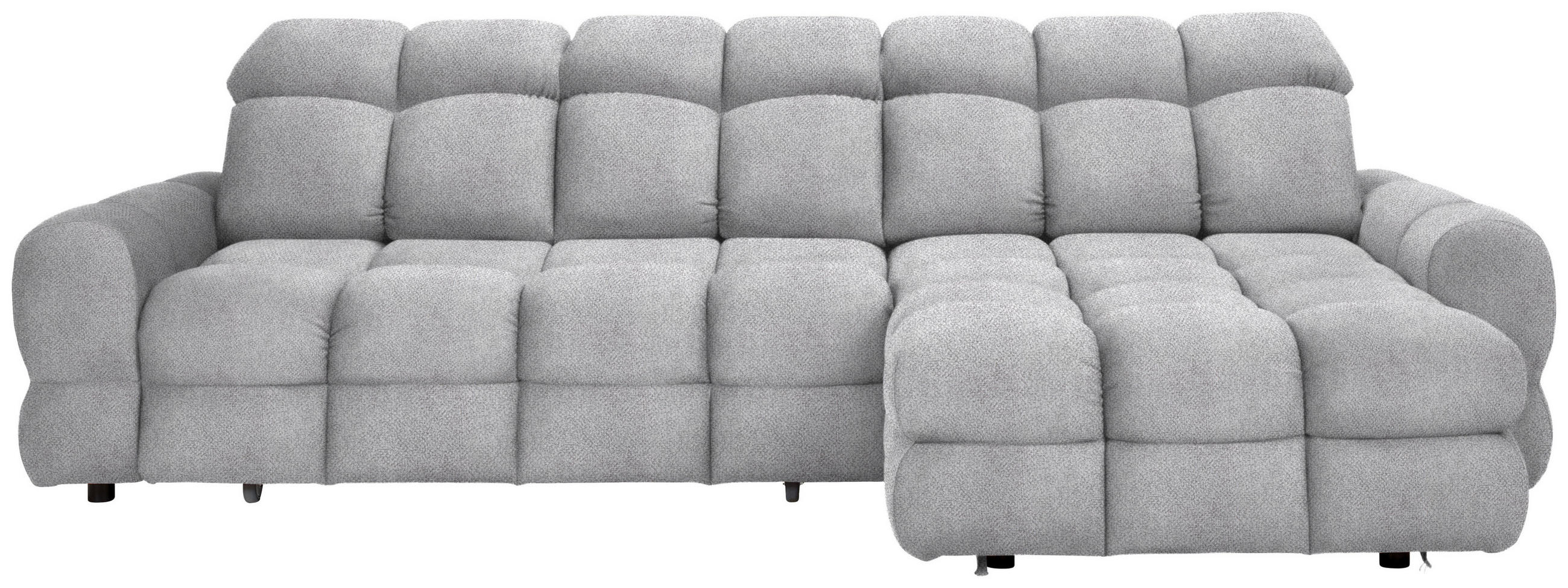 HÖRNSOFFA i velour ljusgrå  - ljusgrå/svart, Design, textil/plast (283/178cm) - Welnova