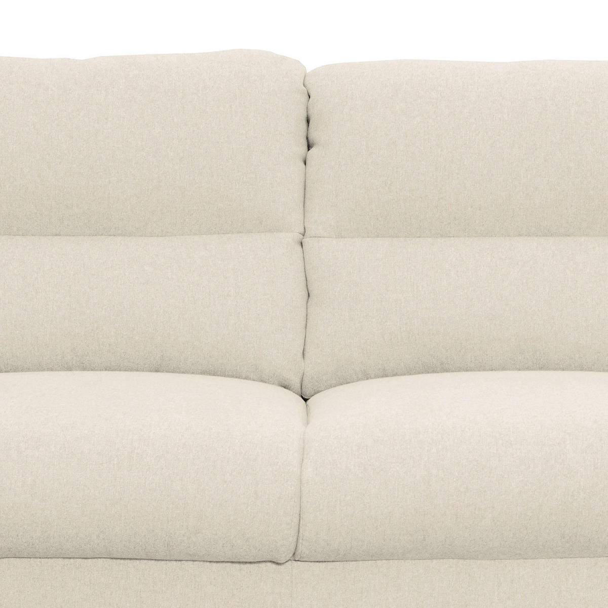 2,5-SITZER in Webstoff Creme  - Buchefarben/Creme, Design, Holz/Textil (187/87/88cm) - Livetastic
