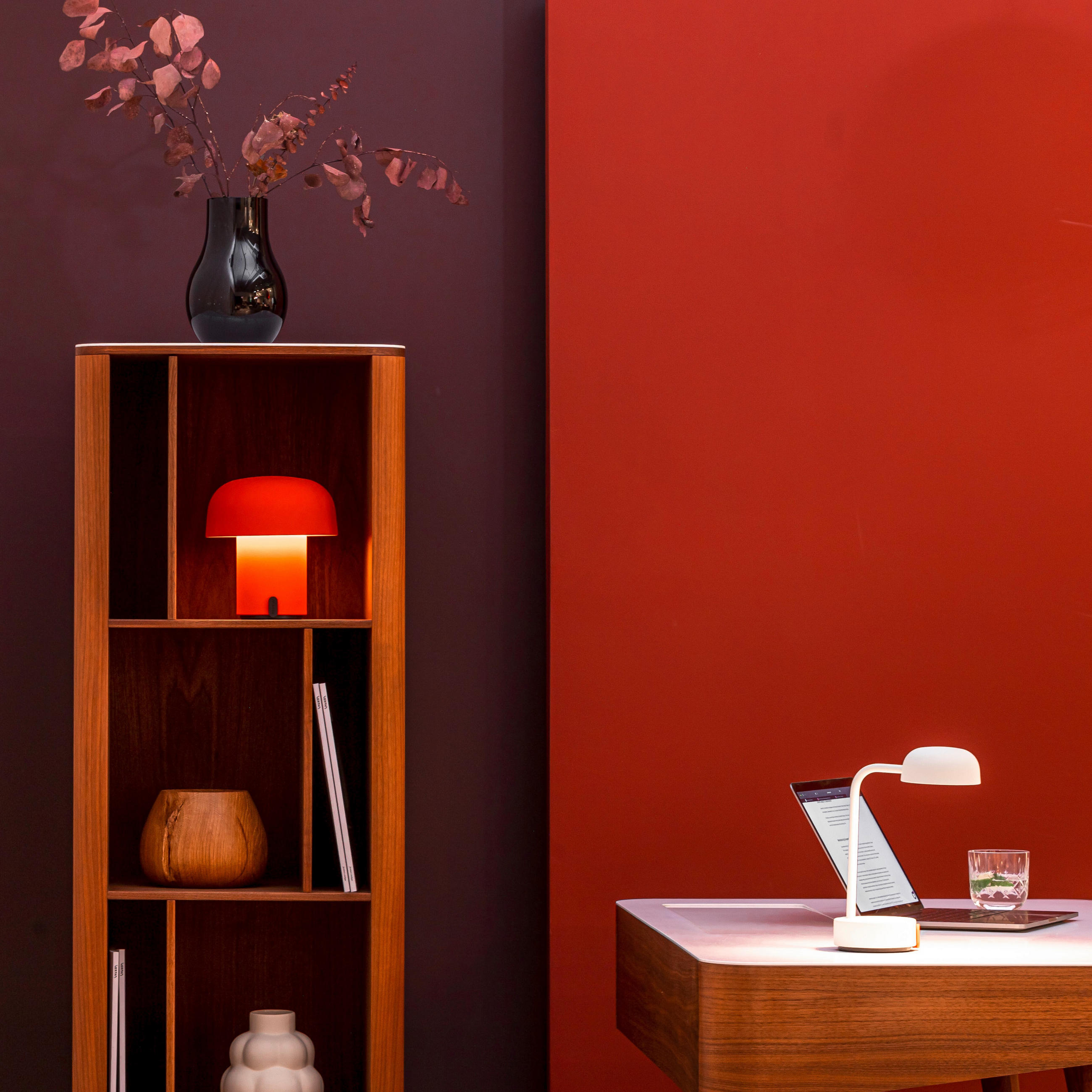 LED-TISCHLEUCHTE Sensa 19/20,5 cm   - Orange, MODERN, Metall (19/20,5cm)