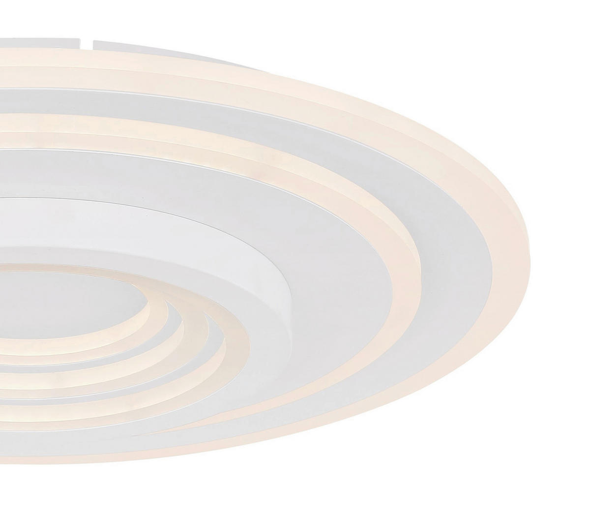 LED-DECKENLEUCHTE Bafur 49,5/7 cm   - Weiß, Design, Kunststoff/Metall (49,5/7cm) - Globo