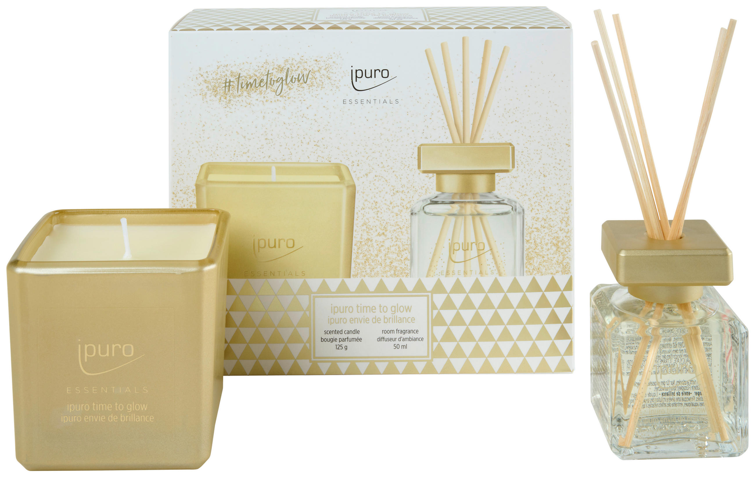 DIFFUSER 50 ml  - Goldfarben, Basics, Glas (50ml) - Ipuro