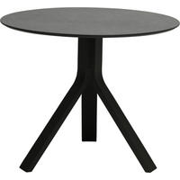 GARTENBEISTELLTISCH 65/65/53 cm Metall, Kunststoff  - Schwarz/Grau, Design, Kunststoff/Metall (65/65/53cm) - Stern