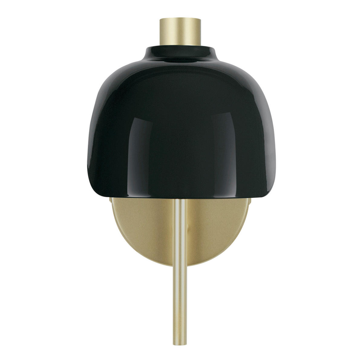 WANDLEUCHTE 13,5/21/24,5 cm   - Schwarz, Basics, Glas/Metall (13,5/21/24,5cm) - Osram