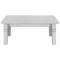COUCHTISCH Kiefer massiv 120/78/46 cm rechteckig Weiß  - Weiß, ROMANTIK / LANDHAUS, Holz (120/78/46cm) - Boxxx